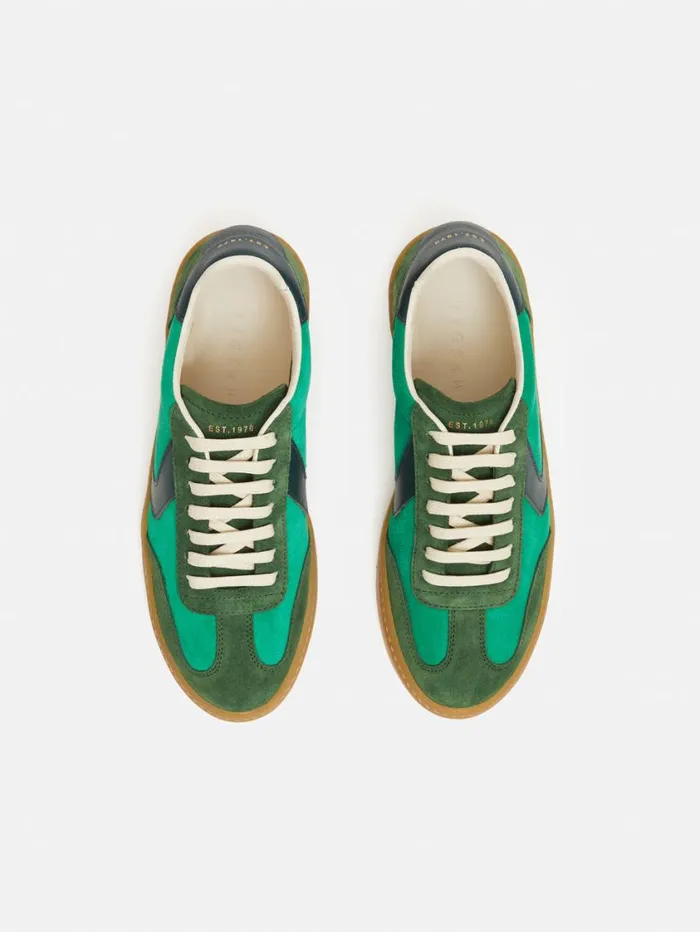 Jigsaw Portland Vintage Classic Trainer Green Women Trainers