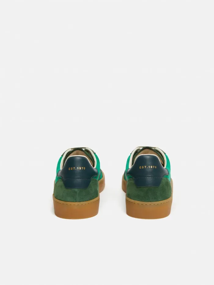 Jigsaw Portland Vintage Classic Trainer Green Women Trainers