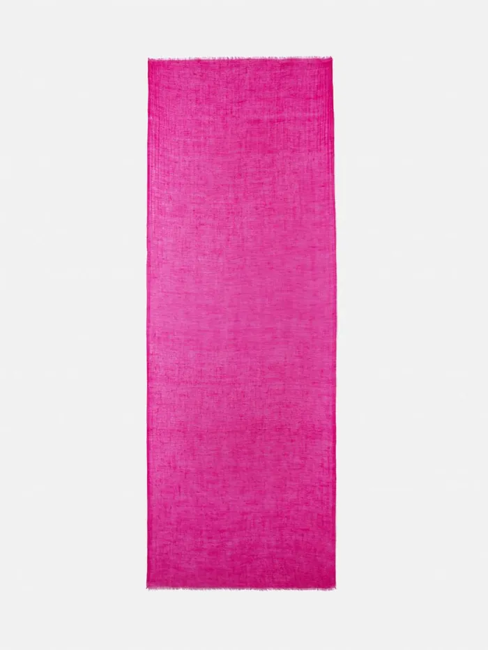 Jigsaw Pure Cashmere Gauze Scarf Pink Women Knitwear and Cashmere
