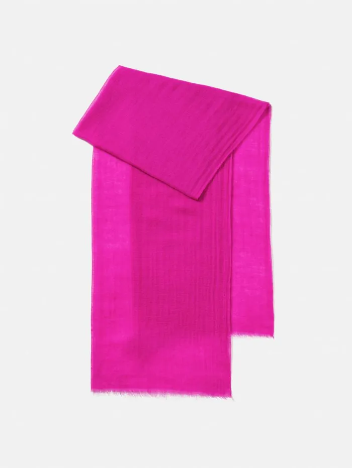 Jigsaw Pure Cashmere Gauze Scarf Pink Women Knitwear and Cashmere