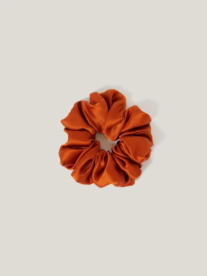 Jigsaw Silk Scrunchie Copper Women Pyjamas and Loungewear