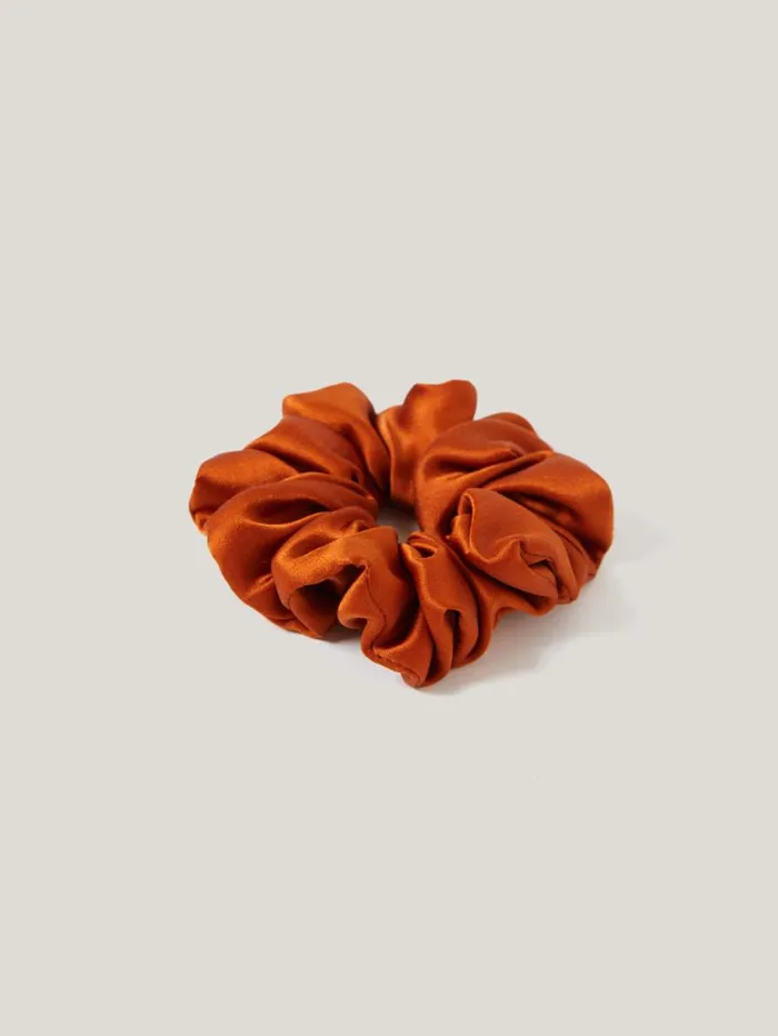 Jigsaw Silk Scrunchie Copper Women Pyjamas and Loungewear