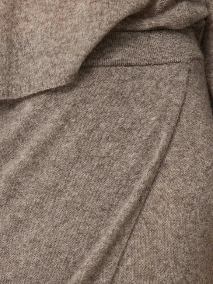 Jigsaw Soft Gauzy Knit Skirt Taupe Women Knitwear and Cashmere