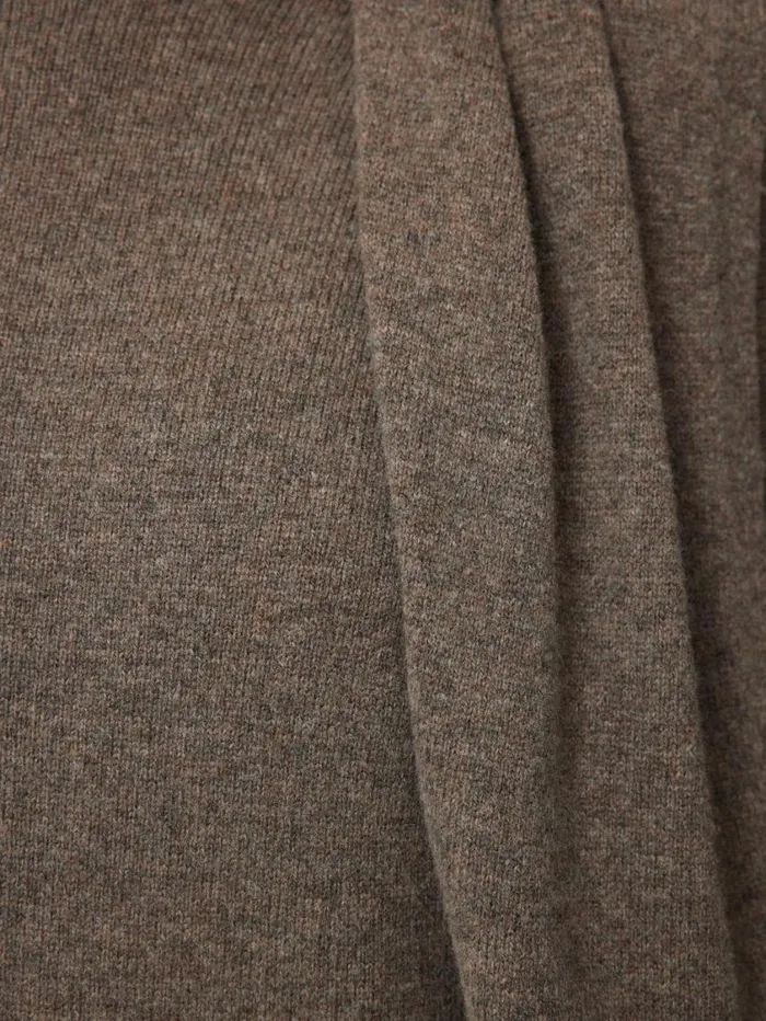 Jigsaw Soft Wool Scarf Jumper Dress Taupe Women Dresses and Jumpsuits