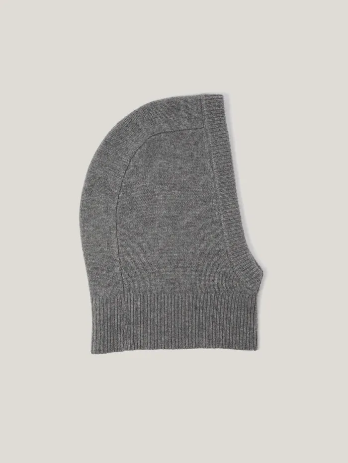 Jigsaw Wool Cashmere Blend Hooded Snood Grey Women Ponchos and Scarves