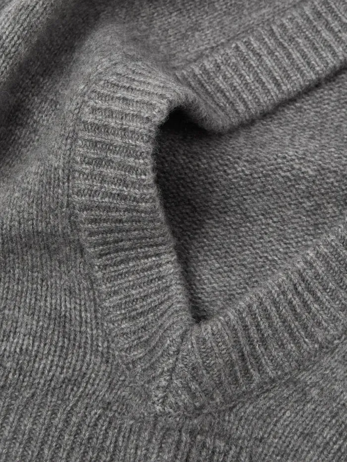 Jigsaw Wool Cashmere Blend Hooded Snood Grey Women Ponchos and Scarves
