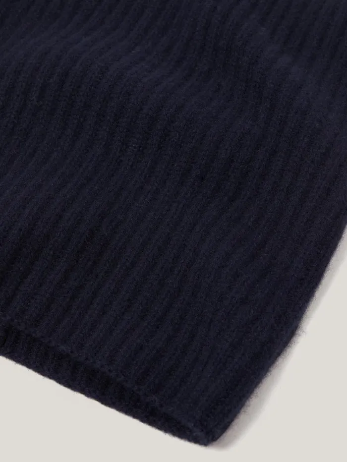 Jigsaw Wool Cashmere Blend Snood Navy Women Knitwear and Cashmere