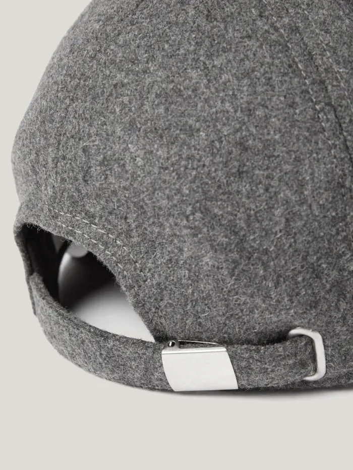 Jigsaw Wool Felted Baseball Cap Grey Women Hats and Gloves