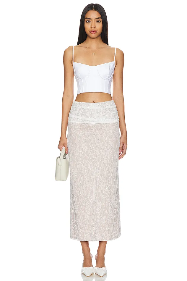 Jocelyn Maxi Skirt White Lace Women Lovers and Friends Skirts Jocelyn Maxi Skirt White Lace Women Lovers and Friends Skirts