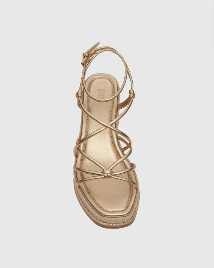 Julia Wedge 8211 Dark Gold Leather Women Heels and Wedges PAIGE Julia Wedge 8211 Dark Gold Leather Women Heels and Wedges PAIGE