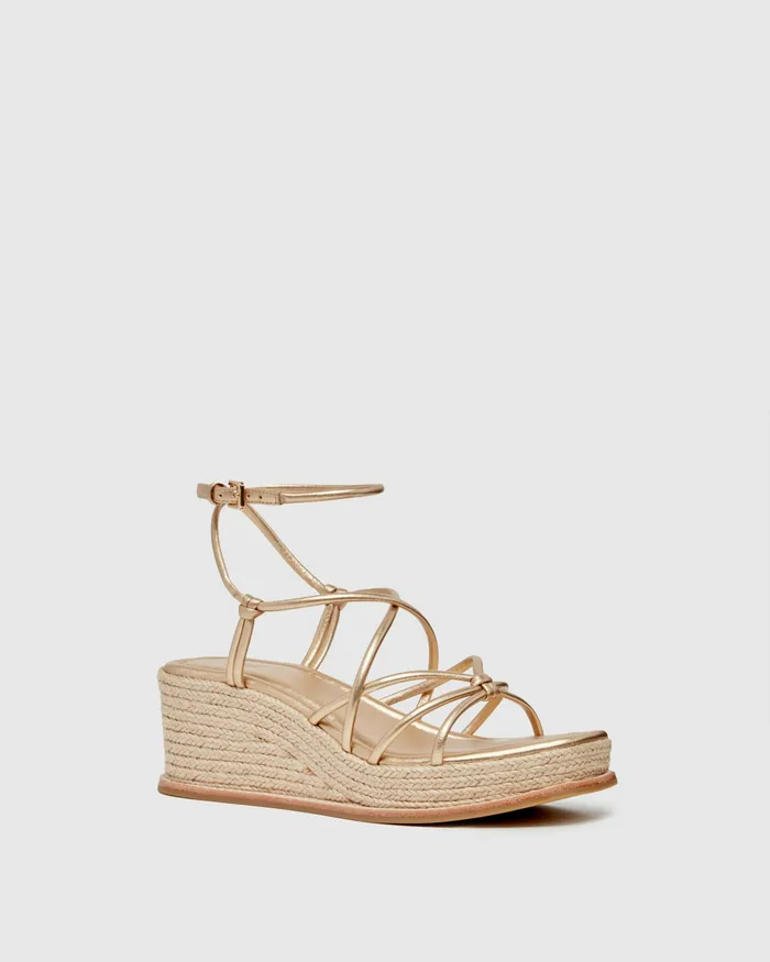 Julia Wedge 8211 Dark Gold Leather Women Heels and Wedges PAIGE Julia Wedge 8211 Dark Gold Leather Women Heels and Wedges PAIGE