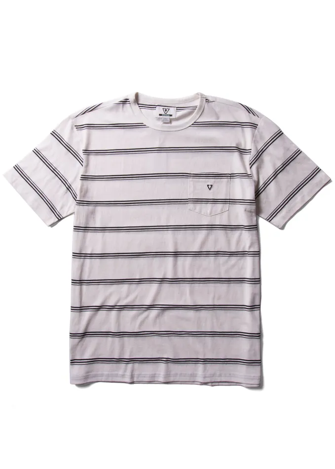 Kaulike Ss Pkt Tee Vintage White Knit Tees Vissla Men