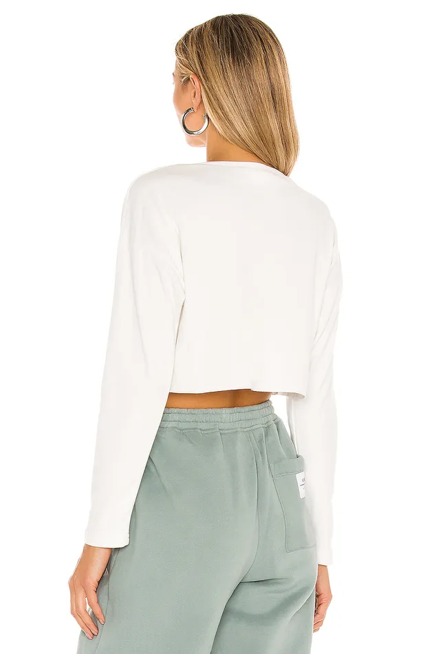 Keaton Cropped Top White Women Lovers and Friends Tops