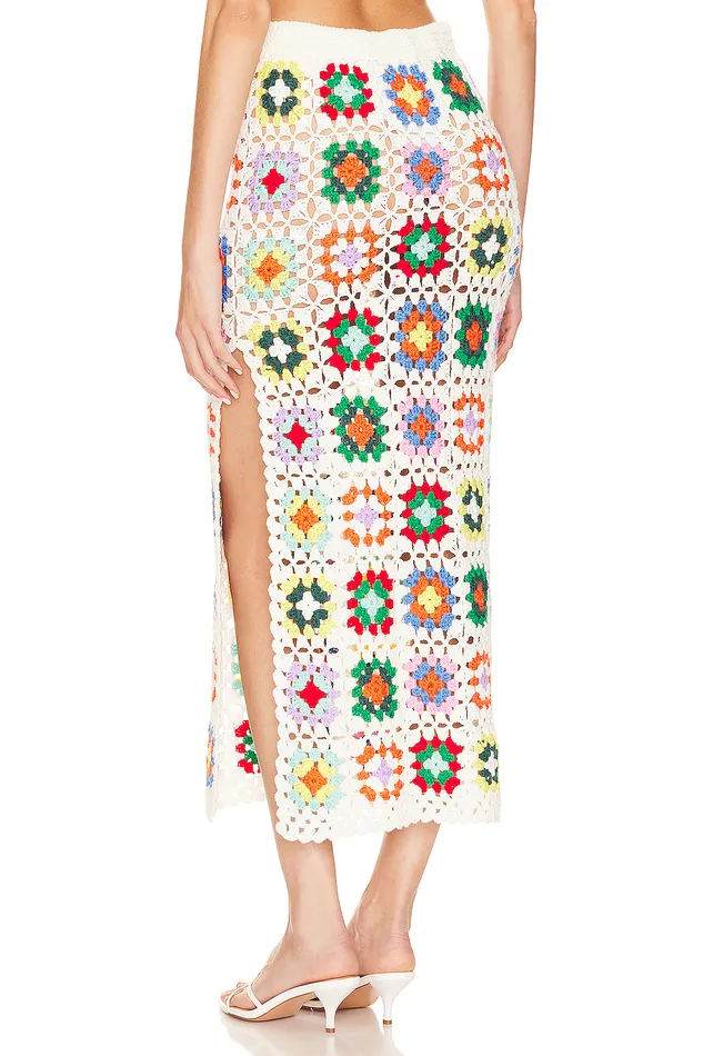 Kennedi Maxi Skirt White Multi Women Lovers and Friends Skirts