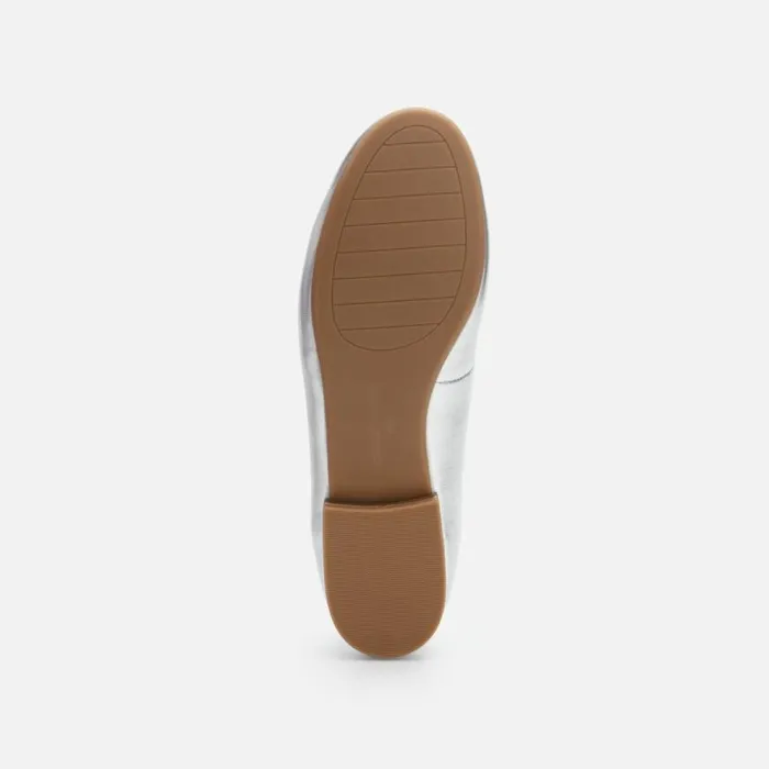 Kenneth Cole Balance Metallic Ballet Flat Platinum Women Flats
