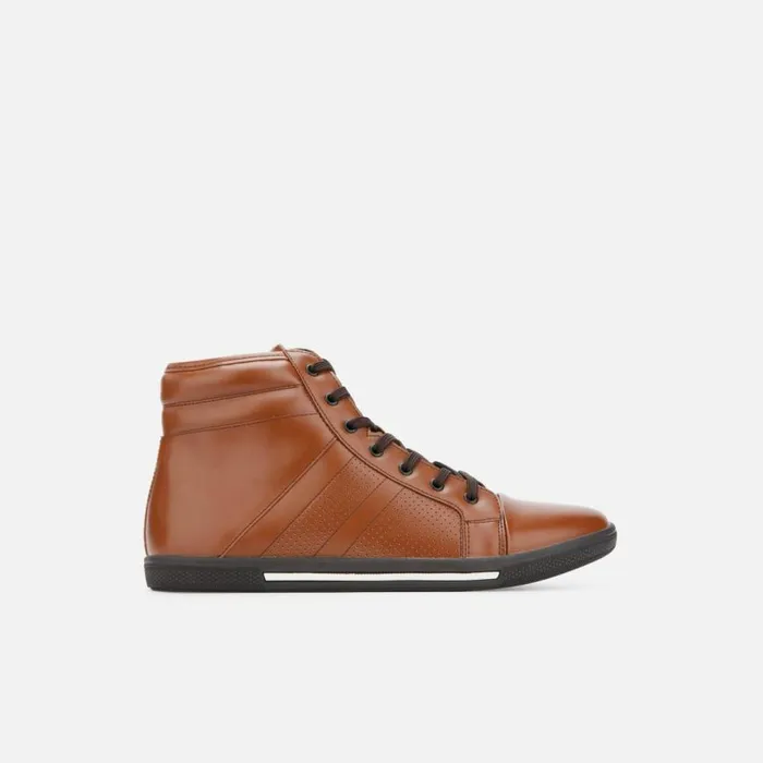 Kenneth Cole Center High Top Sneaker Cognac Men Sneakers