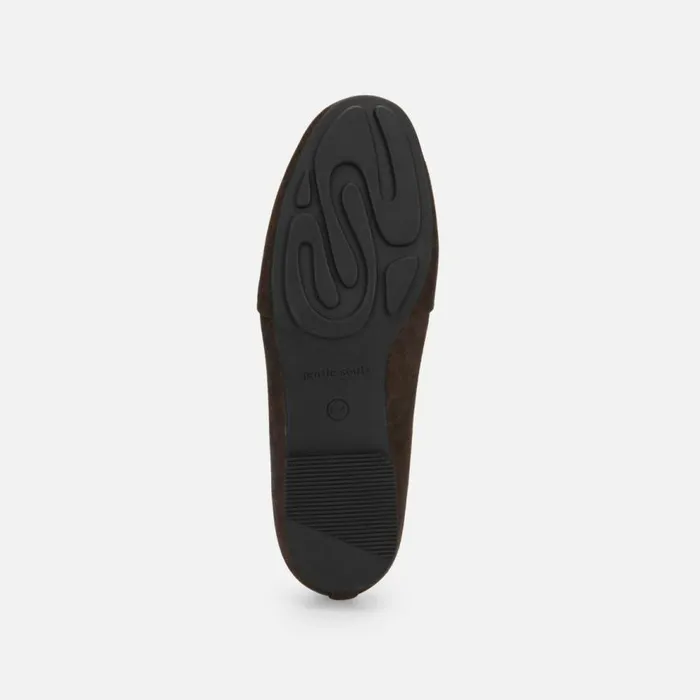 Kenneth Cole Eugene Ruffle Loafer Flat Bronze Women Flats