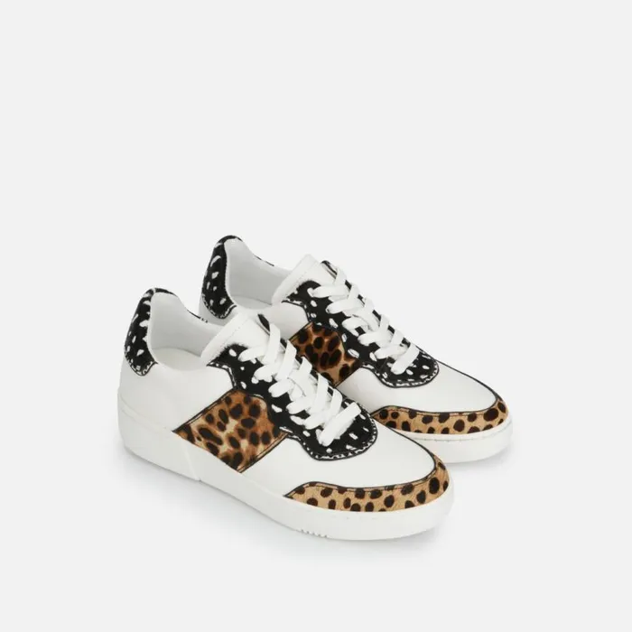 Kenneth Cole Kam Court Animal Sneaker Natural Multi Women Sneakers