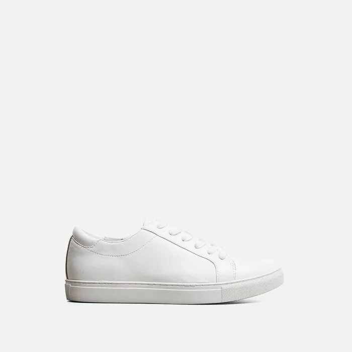 Kenneth Cole Kam Leather Sneaker White Women Sneakers