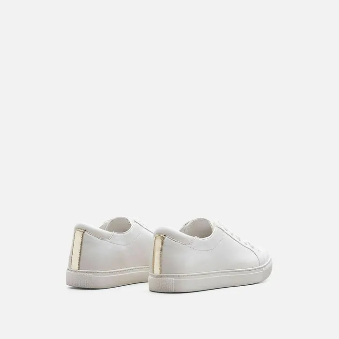 Kenneth Cole Kam Leather Sneaker White Women Sneakers