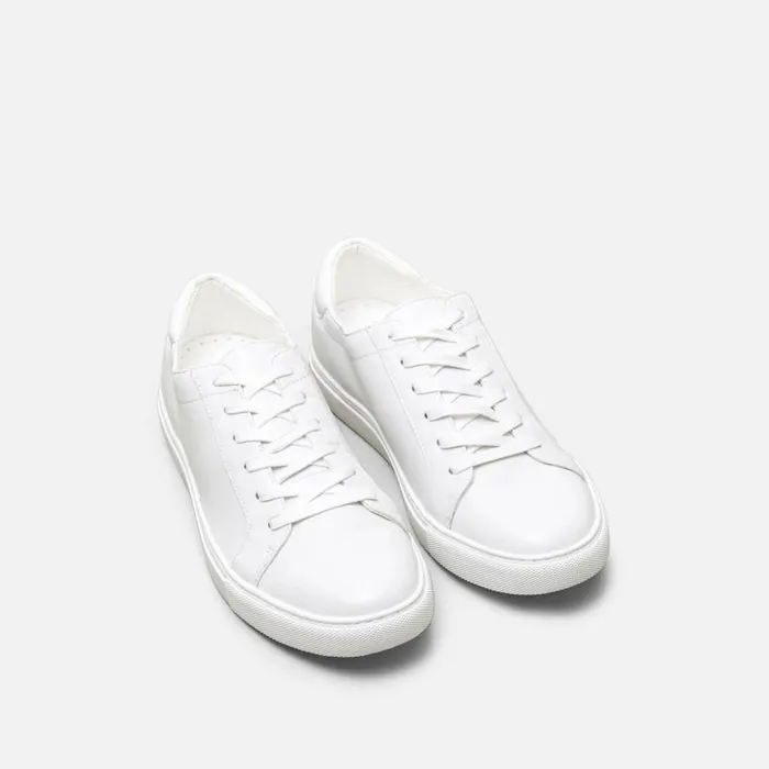 Kenneth Cole Kam Leather Sneaker White Women Sneakers