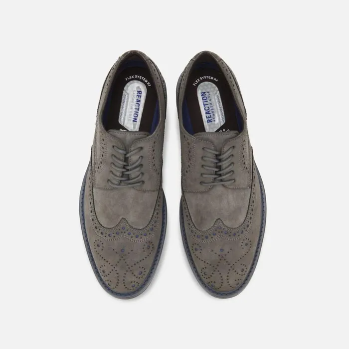 Kenneth Cole Klay Suede Brogue Oxford With Flex Cement Men Oxfords
