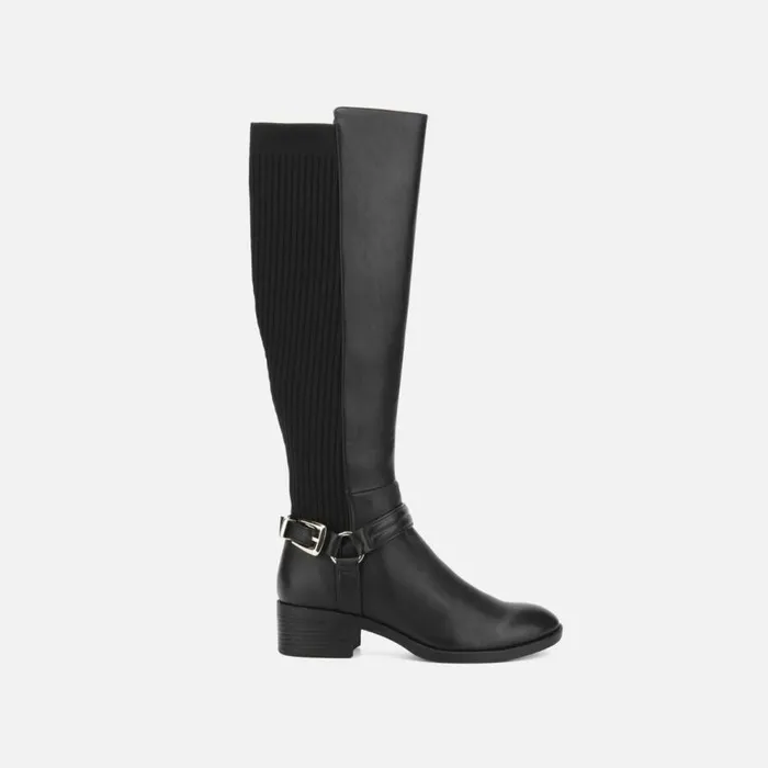 Kenneth Cole Levon Riding Boot Black Women Boots Booties