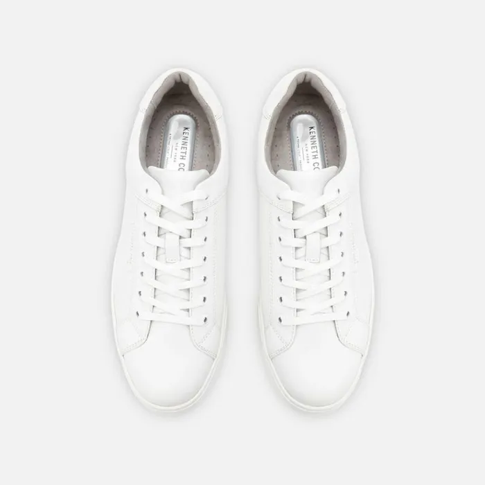 Kenneth Cole Liam Leather Sneaker With TechniCole White Men Sneakers