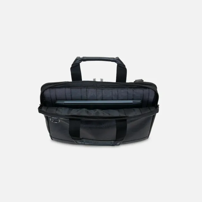 Kenneth Cole Long Way To Go Slim Double Gusset Computer Case Black Men Bags