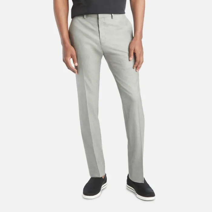 Kenneth Cole Premium Stretch Twill Slim Fit Flex Waistband Flat Front Dress Pant Lt Grey Men Bottoms Kenneth Cole Premium Stretch Twill Slim Fit Flex Waistband Flat Front Dress Pant Lt Grey Men Bottoms