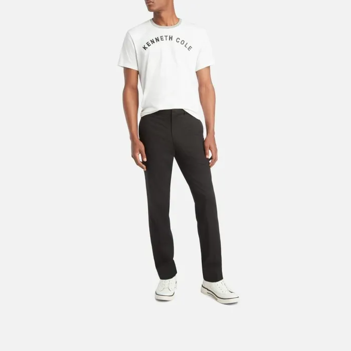 Kenneth Cole ReadyFlex ModernFit Straight Leg Suit Pant Black Men Bottoms