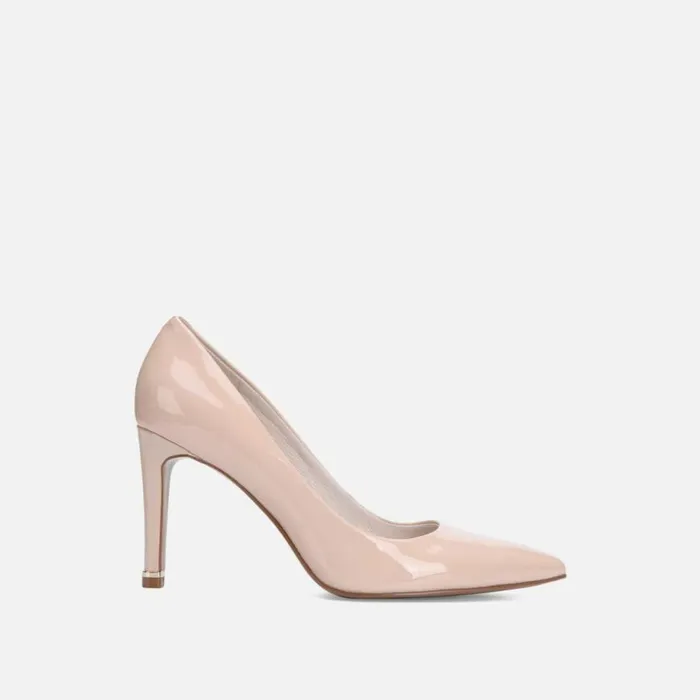 Kenneth Cole Riley 85 Patent Leather Pump Nude Women Heels