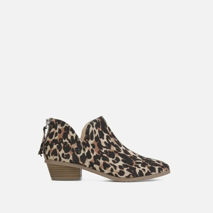 Kenneth Cole Side Way Ankle Boot Leopard Women Boots Booties
