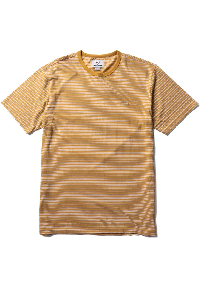 Knit Tees Trimmer Ss Tee Gold Coral Vissla Men