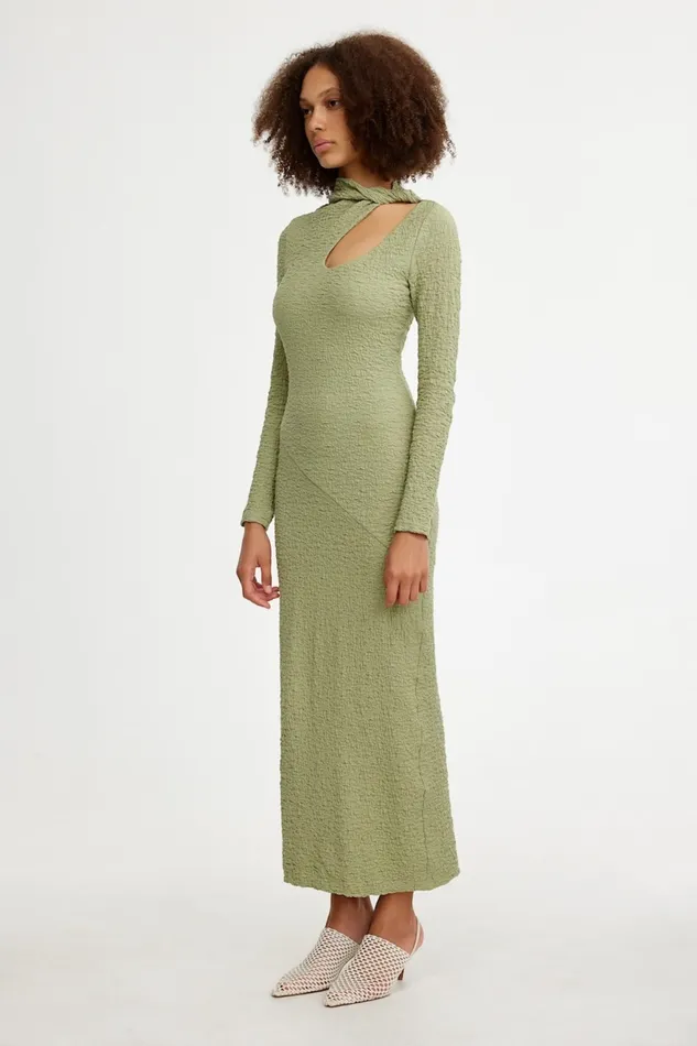 Knits and Jersey Significant Other Women BRIELLE LONG SLEEVE MIDI DRESS