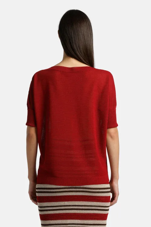 Knitwear Carole Carole Burgundy 8211 Luisa Spagnoli Women
