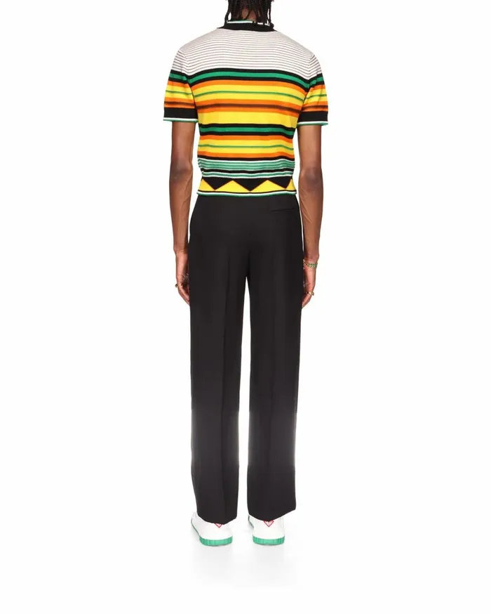 Knitwear Men Casablanca Paris Knit Striped TShirt Knitwear Men Casablanca Paris Knit Striped TShirt