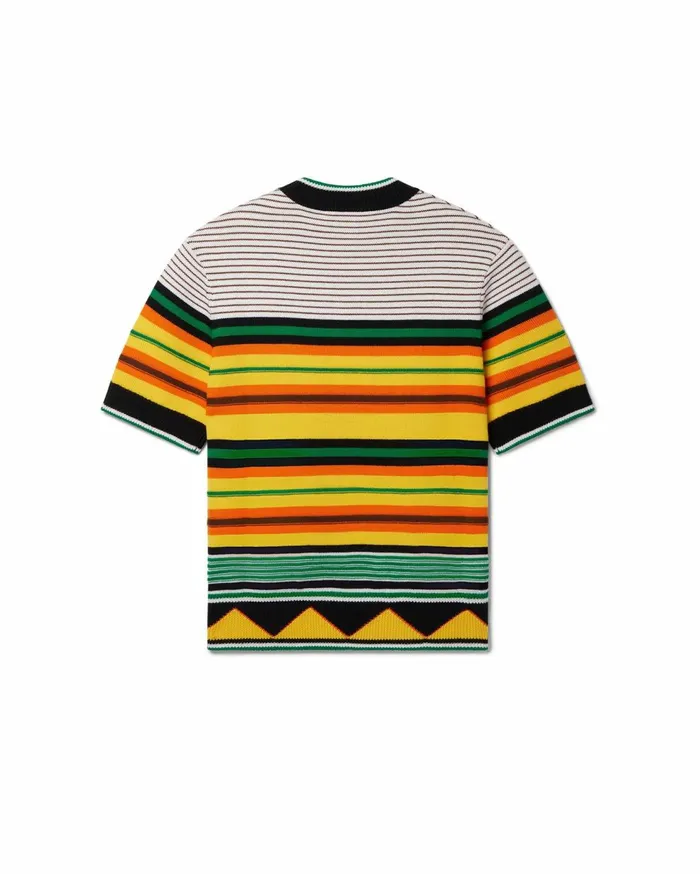 Knitwear Men Casablanca Paris Knit Striped TShirt Knitwear Men Casablanca Paris Knit Striped TShirt