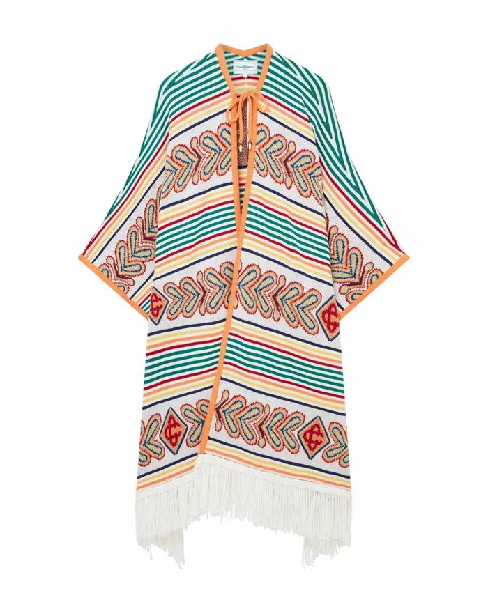 Knitwear Men Casablanca Paris Laurel Knitted Poncho