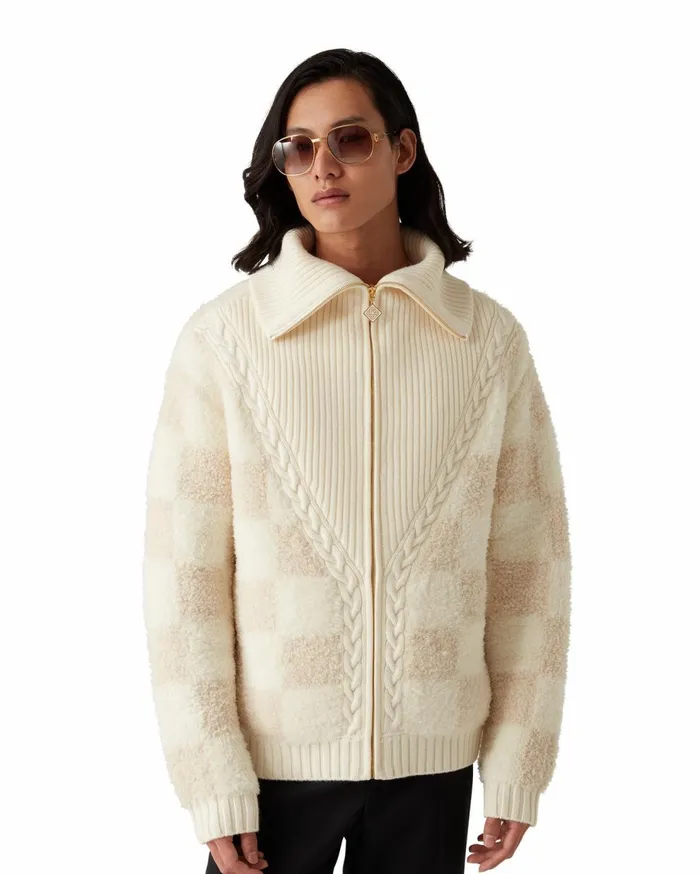 Knitwear Men Casablanca Paris Merino Fleece Jacket