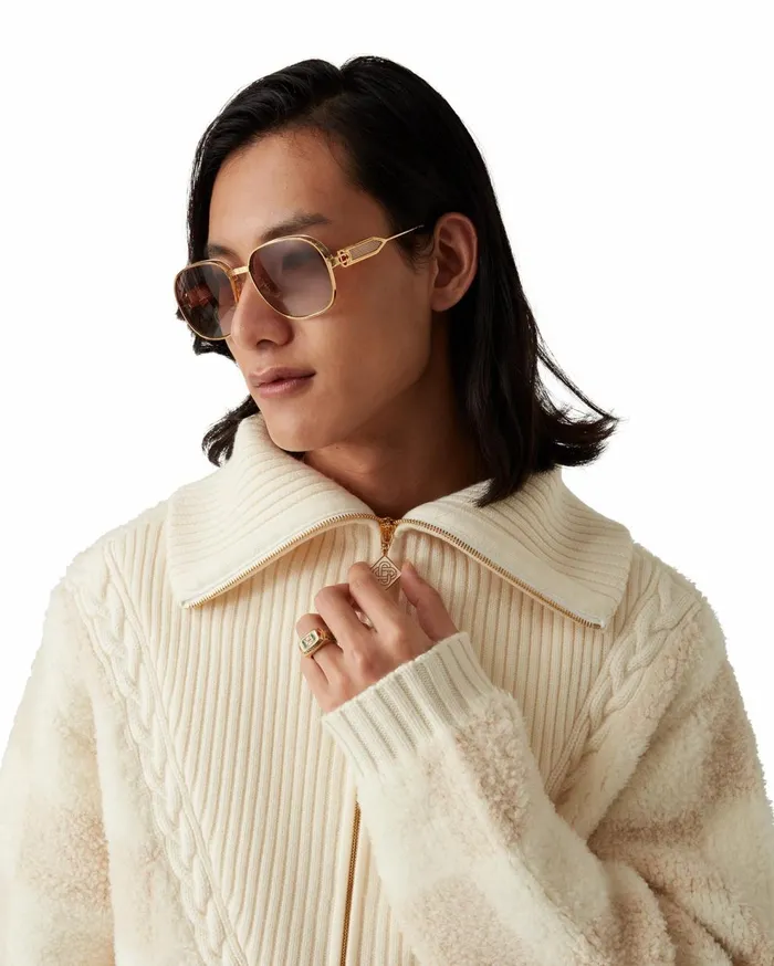 Knitwear Men Casablanca Paris Merino Fleece Jacket
