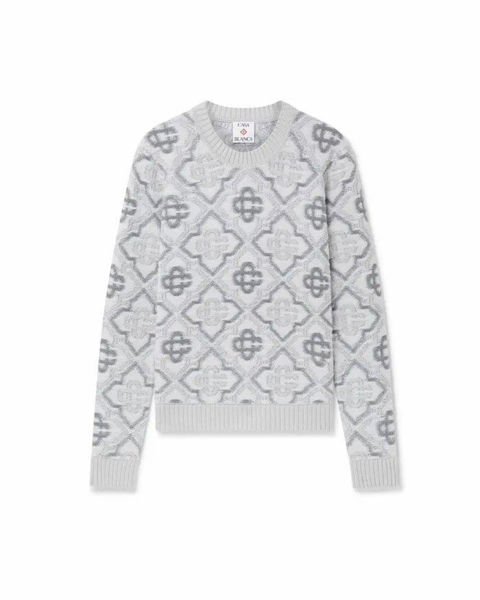 Knitwear Men Casablanca Paris Monogram Knit Jumper