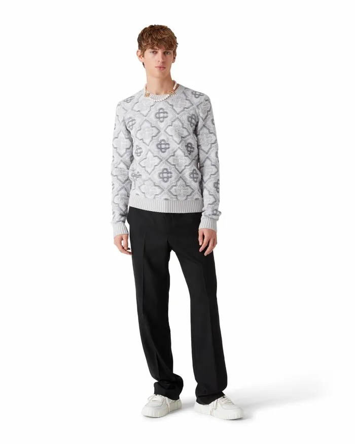 Knitwear Men Casablanca Paris Monogram Knit Jumper