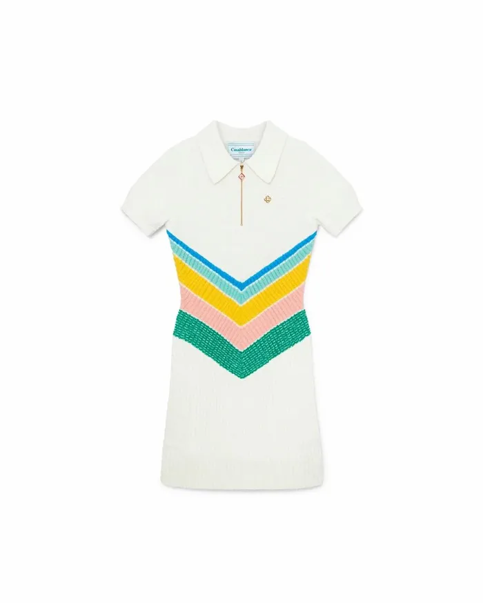 Knitwear Women Casablanca Paris Boucle Chevron Dress