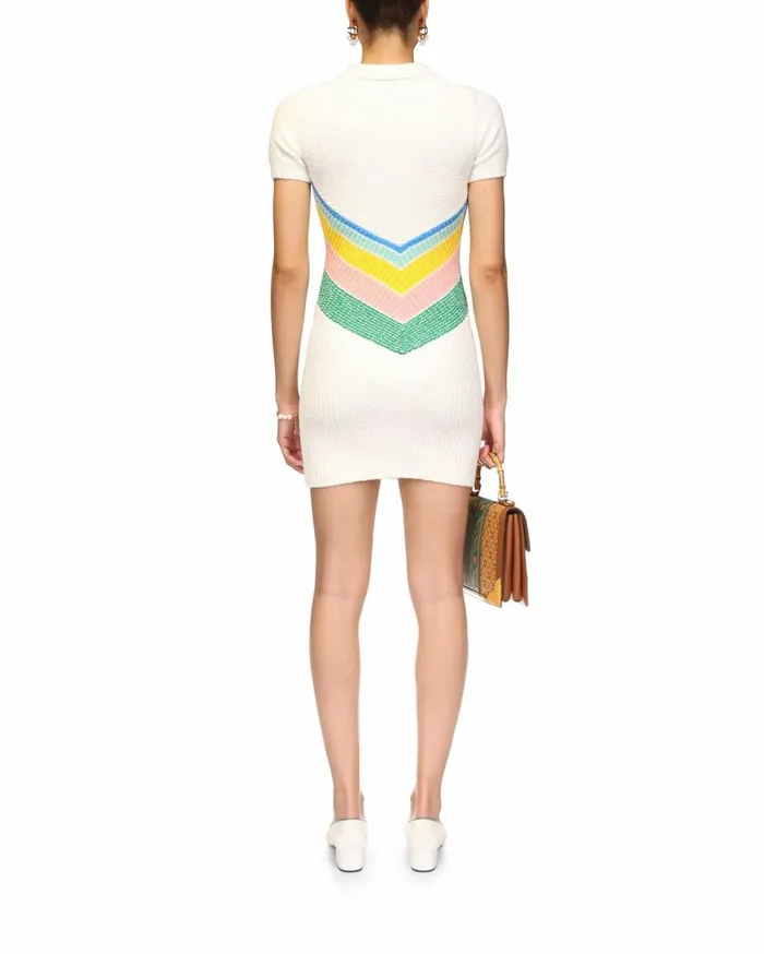 Knitwear Women Casablanca Paris Boucle Chevron Dress
