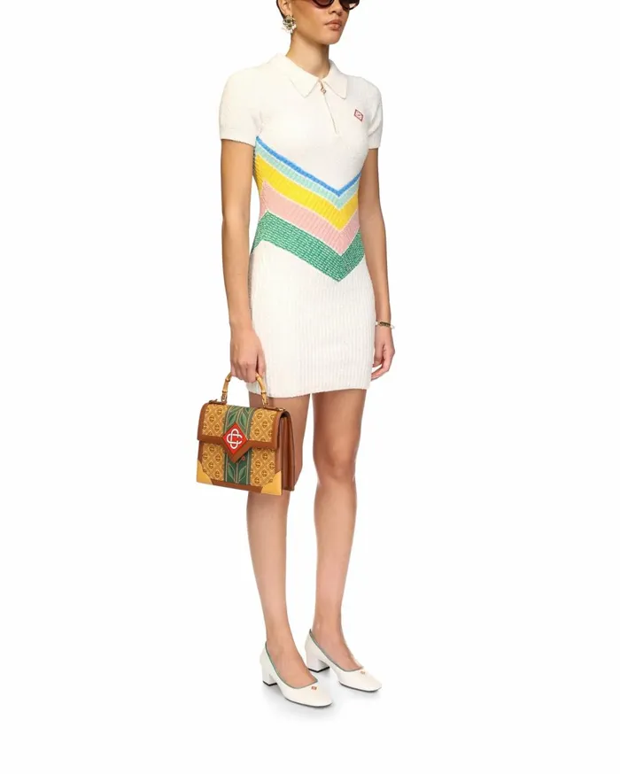 Knitwear Women Casablanca Paris Boucle Chevron Dress