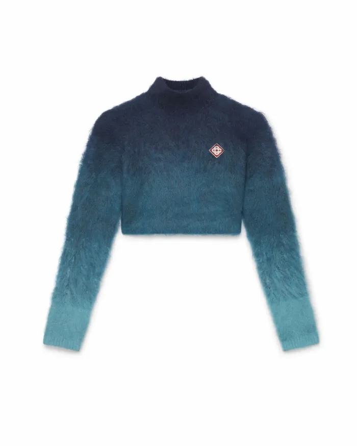 Knitwear Women Casablanca Paris Gradient Mohair High Neck Jumper