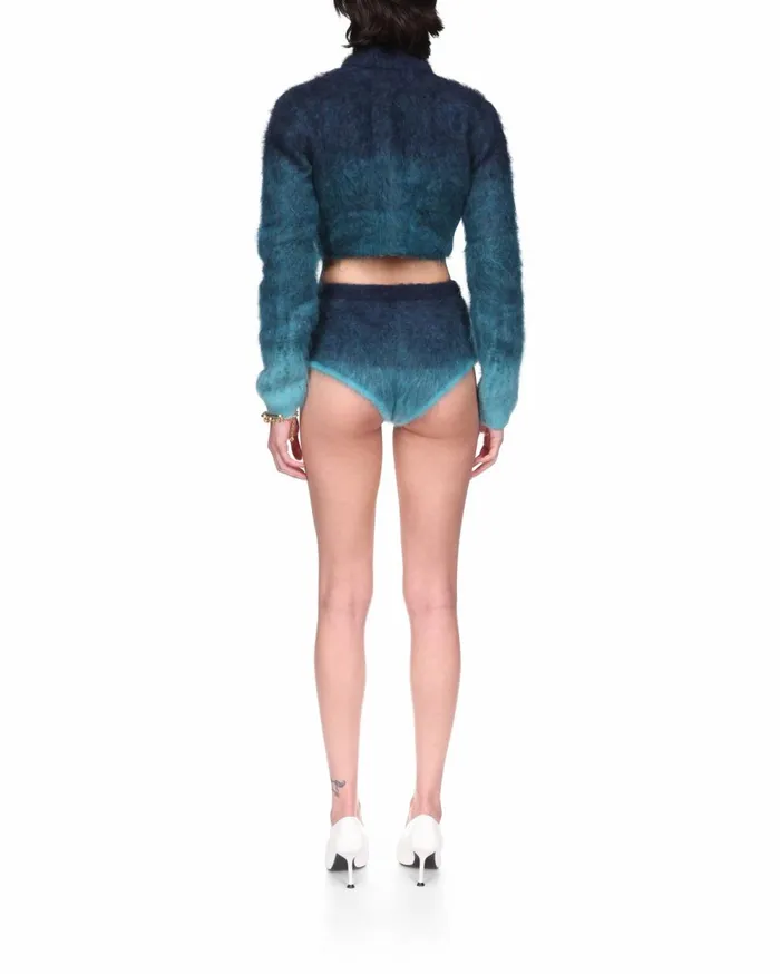 Knitwear Women Casablanca Paris Gradient Mohair High Neck Jumper Knitwear Women Casablanca Paris Gradient Mohair High Neck Jumper