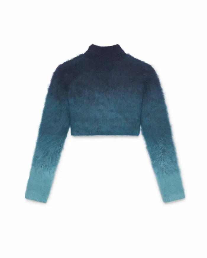 Knitwear Women Casablanca Paris Gradient Mohair High Neck Jumper Knitwear Women Casablanca Paris Gradient Mohair High Neck Jumper