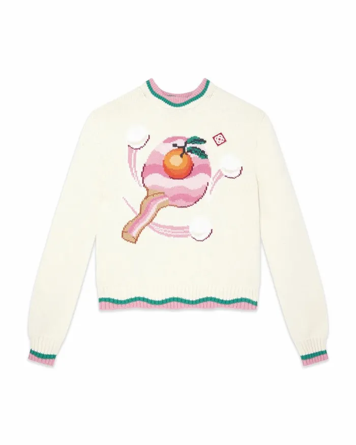 Knitwear Women Casablanca Paris Le Jeu De Ping Pong Knit Sweater